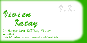 vivien katay business card